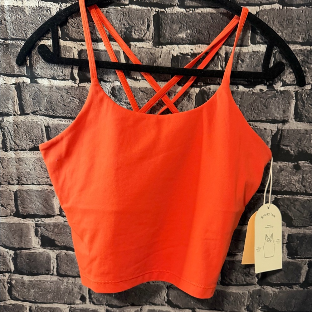 Women’s Strappy Tank Top - Orange